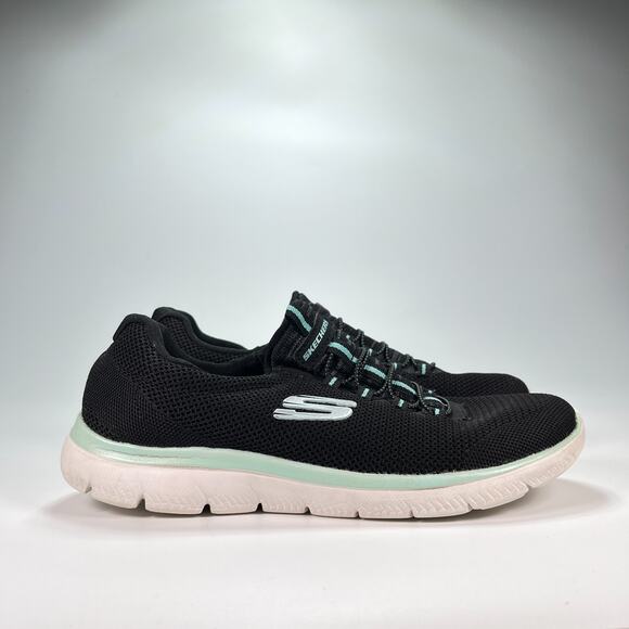 Skechers Summits Cool Classic Black Slip On Sneakers 149206TX Women's Size 8.5 - Picture 1 of 10